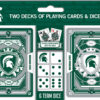 Michigan State Spartans Playing Cards and Dice Set