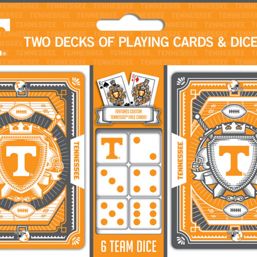 Tennessee Volunteers Playing Cards and Dice Set