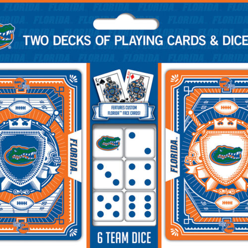 Florida Gators Playing Cards and Dice Set