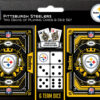 Pittsburgh Steelers Playing Cards and Dice Set