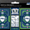 Seattle Seahawks Playing Cards and Dice Set