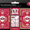 San Francisco 49ers Playing Cards and Dice Set