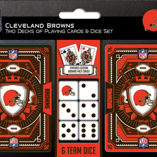 Cleveland Browns Playing Cards and Dice Set