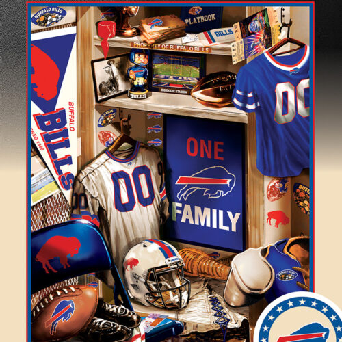 Buffalo Bills Puzzle 500 Piece Locker Room