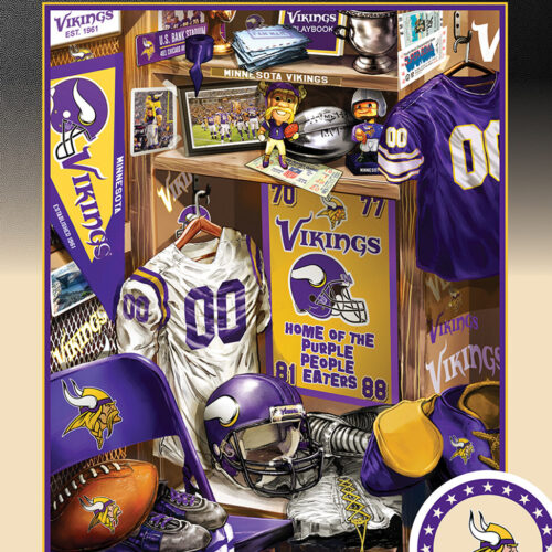 Minnesota Vikings Puzzle 500 Piece Locker Room