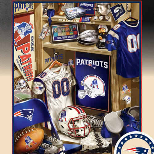 New England Patriots Puzzle 500 Piece Locker Room