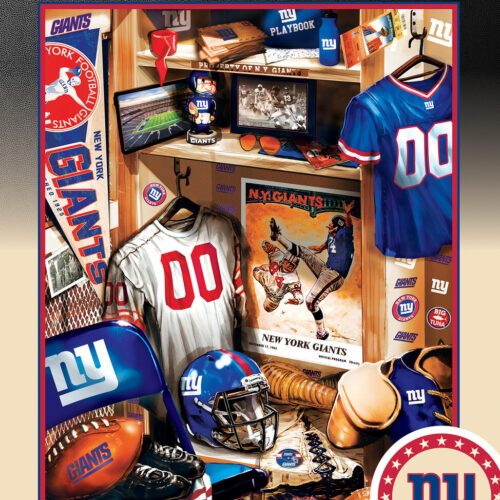 New York Giants Puzzle 500 Piece Locker Room