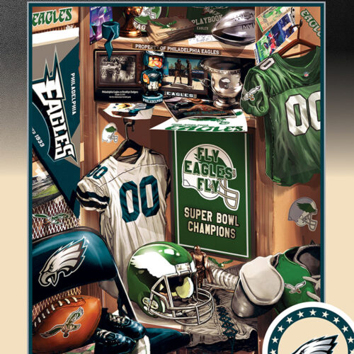 Philadelphia Eagles Puzzle 500 Piece Locker Room