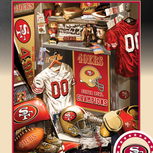 San Francisco 49ers Puzzle 500 Piece Locker Room