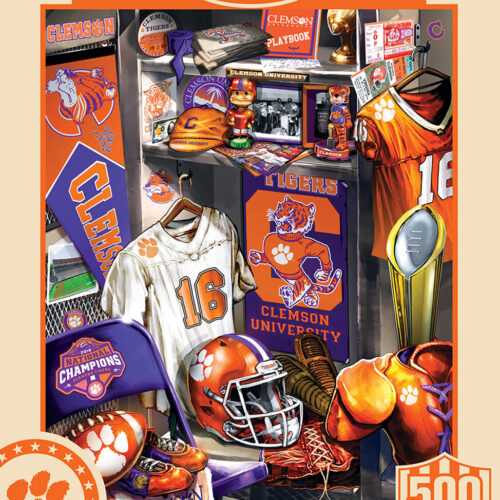 Clemson Tigers Puzzle 500 Piece Locker Room