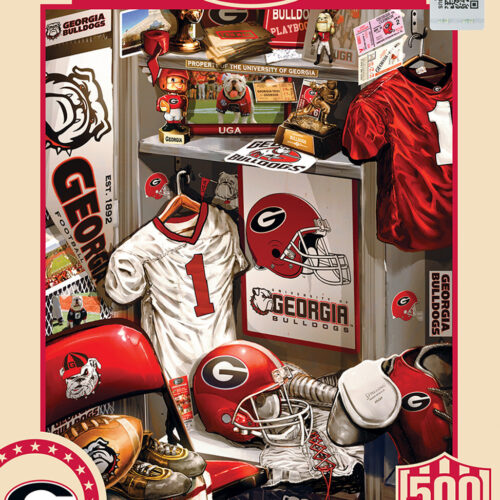 Georgia Bulldogs Puzzle 500 Piece Locker Room