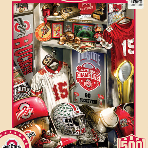 Ohio State Buckeyes Puzzle 500 Piece Locker Room