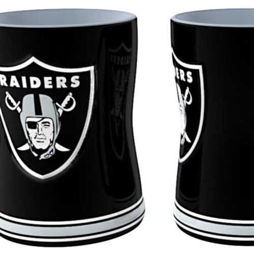 Las Vegas Raiders Coffee Mug 14oz Sculpted Relief Team Color