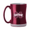 Mississippi State Bulldogs Coffee Mug 14oz Sculpted Relief Team Color