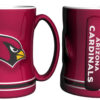 Arizona Cardinals Coffee Mug 14oz Sculpted Relief Team Color