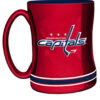 Washington Capitals Coffee Mug 14oz Sculpted Relief Team Color