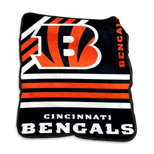 Cincinnati Bengals Blanket 50×60 Raschel Throw