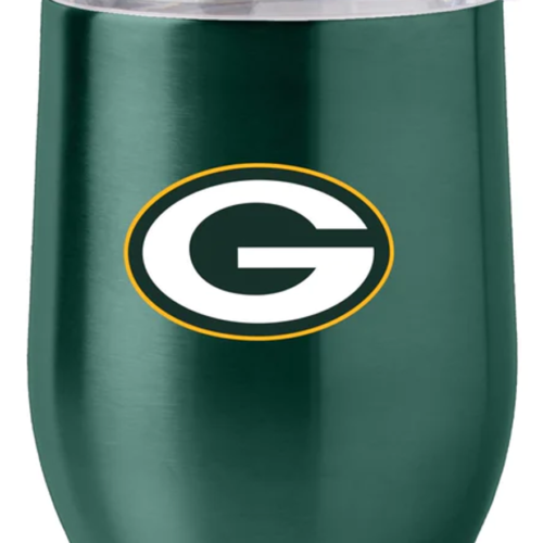 Green Bay Packers Travel Tumbler 16oz Stainless Steel Curved