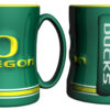 Oregon Ducks Coffee Mug 14oz Sculpted Relief