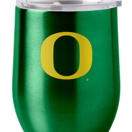 Oregon Ducks Travel Tumbler 16oz Stainless Steel Curved