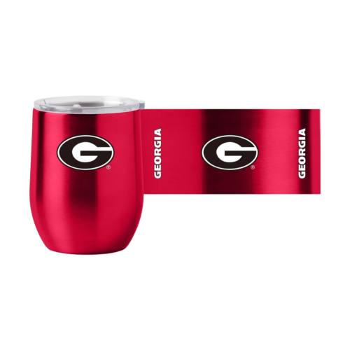 Georgia Bulldogs Travel Tumbler 16oz Stainless Steel Curved