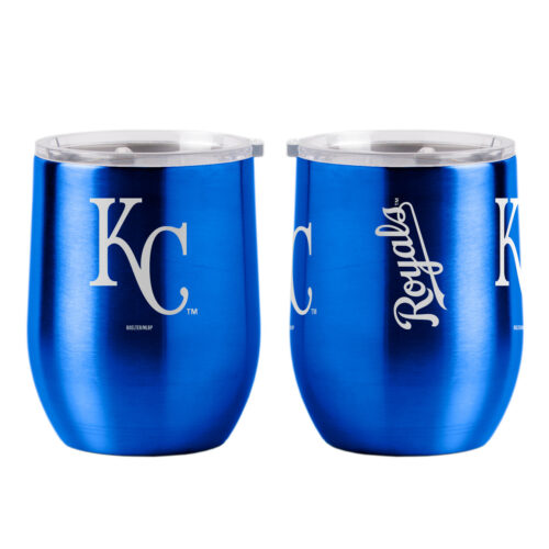 Kansas City Royals Travel Tumbler 16oz Stainless Steel Curved – Special Order