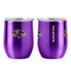 Baltimore Ravens Travel Tumbler 16oz Stainless Steel Curved