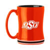 Oklahoma State Cowboys Coffee Mug 14oz Sculpted Relief Team Color