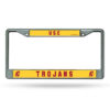 USC Trojans License Plate Frame Chrome Printed Insert