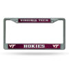 Virginia Tech Hokies License Plate Frame Chrome Printed Insert