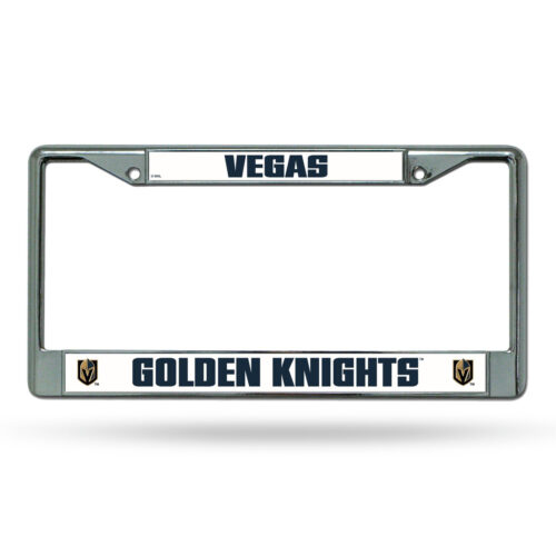 Vegas Golden Knights License Plate Frame Chrome