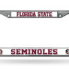 Florida State Seminoles License Plate Frame Chrome