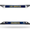 Los Angeles Chargers License Plate Frame Chrome EZ View