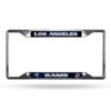 Los Angeles Rams License Plate Frame Chrome EZ View New