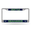 Seattle Seahawks License Plate Frame Chrome Printed Insert