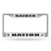 Las Vegas Raiders License Plate Frame Chrome