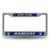 New York Rangers License Plate Frame Chrome Printed Insert