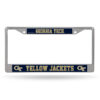 Georgia Tech Yellow Jackets License Plate Frame Chrome Printed Insert