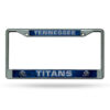 Tennessee Titans License Plate Frame Chrome Printed Insert