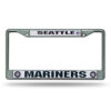 Seattle Kraken License Plate Frame Chrome Printed Insert