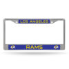 Los Angeles Rams License Plate Frame Chrome Printed Insert