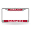 Tampa Bay Buccaneers License Plate Frame Chrome Printed Insert