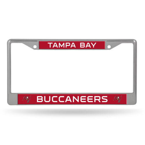 Tampa Bay Buccaneers License Plate Frame Chrome Printed Insert