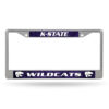 Kansas State Wildcats License Plate Frame Chrome Printed Insert