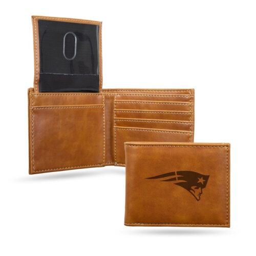 New England Patriots Wallet Billfold Laser Engraved