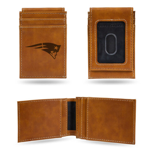 New England Patriots Wallet Front Pocket Laser Engraved