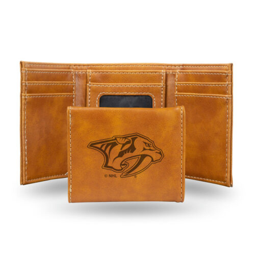 Nashville Predators Wallet Trifold Laser Engraved