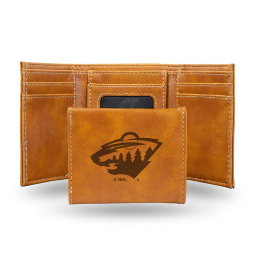 Minnesota Wild Wallet Trifold Laser Engraved