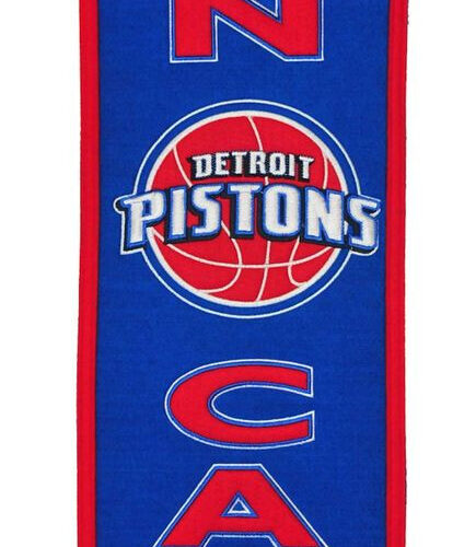 Detroit Pistons Banner 8×32 Wool Man Cave