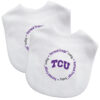 TCU Horned Frogs Baby Bib 2 Pack